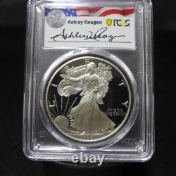Ensemble de (2) 1996-P PROOF AIGLE EN ARGENT PCGS PR69 DCAM Signé par Ashley et Cameron