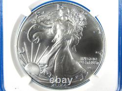 Ensemble de 2 pièces 2024&25 (P), aigle en argent avec étoile et marques d'aigle NGC Ms 70 FDOI Gaud