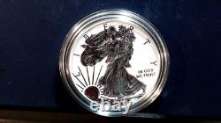 Ensemble de 2 pièces Silver Eagle 2013-W en finition Enhanced et Reverse Proof avec certificat d’authenticité et emballage d’origine complet
