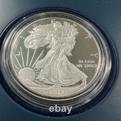 Ensemble de 2 pièces en argent American Eagle San Francisco 2012-S, proof, OGP et COA (90581)