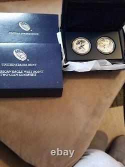 Ensemble de 2 pièces en argent American Eagle de la Monnaie des États-Unis 2013