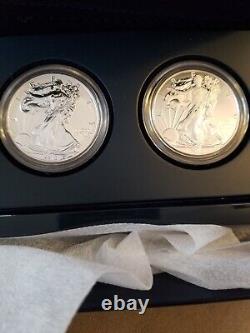 Ensemble de 2 pièces en argent American Eagle de la Monnaie des États-Unis 2013