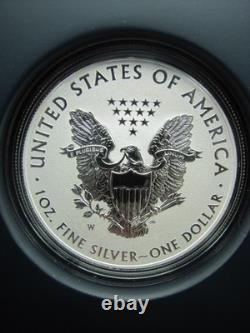 Ensemble de 2 pièces en argent Proof American Eagle West Point 2013 avec boîte et certificat d'authenticité