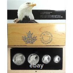 Ensemble de 4 pièces de l'aigle fractionnaire canadien de 2015, 1,8 oz d'argent, SKUCPC9195