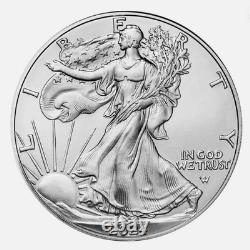 Ensemble de 5. 2024 1 oz. 999 Argent Fin American Eagle pièce de 1 $ BU