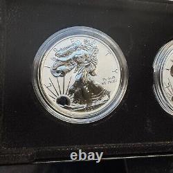 Ensemble de deux pièces d'une once en argent à l'effigie inversée American Eagle 2021 Designer Edition