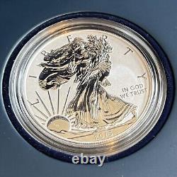 Ensemble de deux pièces en argent de la Monnaie américaine U.S. Mint American Eagle West Point de 2013 dans une boîte avec COA