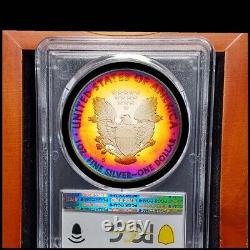 Ensemble de pièces de monnaie 2012 S Silver Eagle PCGS Proof 69/68 75e anniversaire, tonifié ? Ensemble de 2 pièces