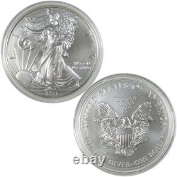 Ensemble de pièces en argent du 25e anniversaire de l'Aigle américain 2011 avec certificat d'authenticité SKUCPC7073