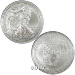 Ensemble de pièces en argent du 25e anniversaire de l'Aigle américain 2011 avec certificat d'authenticité SKUCPC7073