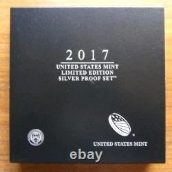 Ensemble de pièces en argent en édition limitée 2017 de la Monnaie américaine 8 pièces Aigle en argent américain COA