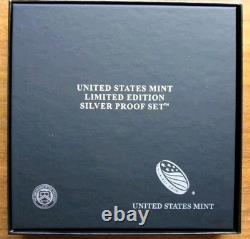 Ensemble de pièces en argent en édition limitée 2017 de la Monnaie américaine 8 pièces Aigle en argent américain COA