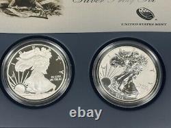 Ensemble de preuves en argent de 2 pièces American Eagle San Francisco 2012