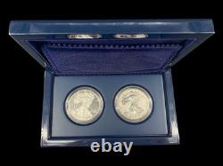 Ensemble de preuves en argent de 2 pièces American Eagle de la Monnaie des États-Unis de San Francisco 2012 EX+