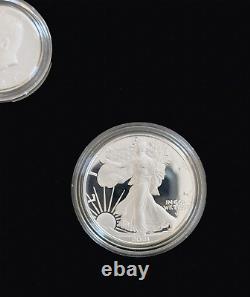 Ensemble de preuves en édition limitée de l'aigle d'argent de la Monnaie américaine W & S de 2021 dans son emballage d'origine (21rcn)