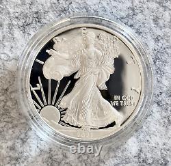 Ensemble de preuves en édition limitée de l'aigle d'argent de la Monnaie américaine W & S de 2021 dans son emballage d'origine (21rcn)