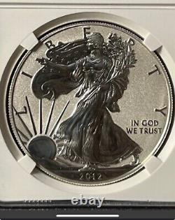 Ensemble officiel de la Monnaie américaine rare 2012-S Reverse Proof Silver Eagle PF-70 NGC - sans défaut