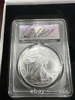Ensemble spécial de 3 pièces de l'Aigle américain en argent 2023 David Hall PCGS MS70