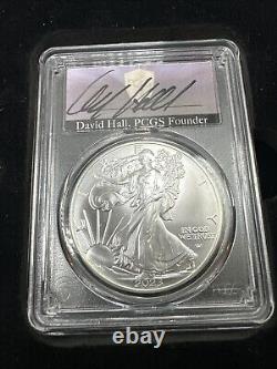 Ensemble spécial de 3 pièces de l'Aigle américain en argent 2023 David Hall PCGS MS70