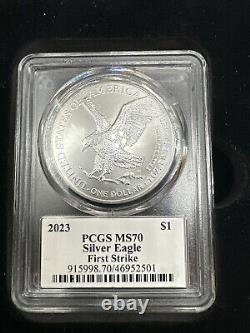 Ensemble spécial de 3 pièces de l'Aigle américain en argent 2023 David Hall PCGS MS70