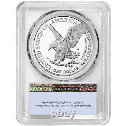 Épreuve de 2023 $1 American Silver Eagle PCGS PR70DCAM FS Label drapeau