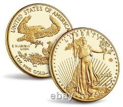 Fin De La Seconde Guerre Mondiale 75e Anniversaire American Eagle Gold Proof Coin Mint Scellé