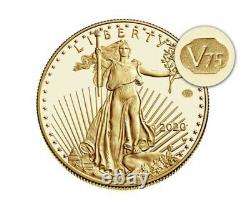 Fin De La Seconde Guerre Mondiale 75e Anniversaire American Eagle Gold Proof Coin Monnaie Scellée
