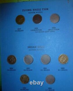 Flying Eagle Indian Head Penny Cent Coin Collection #lot I-39 (1857 À 1909)