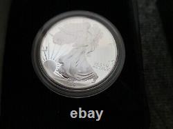 LOT-14 PIECES EN ARGENT PROOF AMERICAN EAGLE US MINT 1986-2000 - MANQUE 96/99 (2-90s)