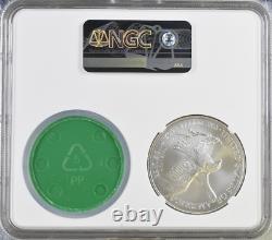 LOT JUIF + EXPÉDITION GRATUITE 2021 American Silver Eagle S 1 $ MS70 Collection Curio