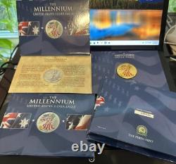L’édition colorisée de l’Aigle d’argent américain Millennium 2000, chacune avec numéros de série