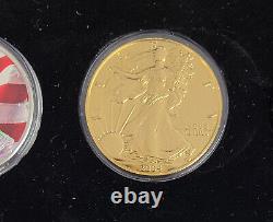 La boîte de collection ultime de l'Aigle d'Argent de 2004 & COA de la Monnaie Morgan.