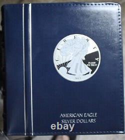Les premières 31 années des magnifiques American Silver Eagles dans l'album de luxe Lighthouse