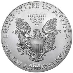 Lot De 100 2019 $ 1 American Silver Eagle 1 Once Brilliant Uncirculated 5 Full Ro