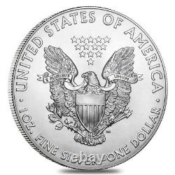 Lot De 10 2021 1 Oz Silver American Eagle $1 Coin Bu