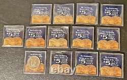 Lot De 13 Pièces Mint American 1795 $ 5 $ Gold Half Eagle Hommage