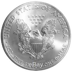 Lot De 20 $ 1 Américain Silver Eagle 1 Oz Au Hasard Année Brillant Uncirculated