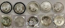 Lot De 20 American Silver Eagle 1 Oz Coins. 999 Onces Fines Livraison 20 Gratuit