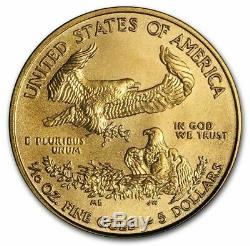 Lot De 2 1/10 Oz D'or American Eagle Pièce De 5 $ Bu (random Année)