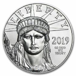 Lot De 2 Platinum 2019 American Eagle 1 Oz 100 $ Us Mint American Eagles Coins