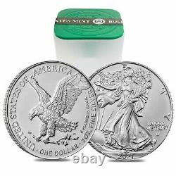 Lot De 3 2021 1 Oz Silver American Eagle $1 Coin Bu Type 2