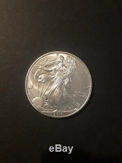 Lot De 40-2011,1 Oz D'argent American Eagle 1 $ Coin Bu (2 Roll, Tube De 20) Bullion
