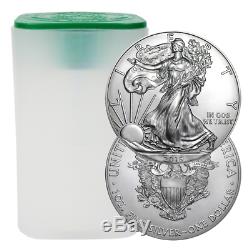Lot De 40 2019 $ 1 American Silver Eagle 1 Litre Non Recyclé Brillant 2 Oz Plein
