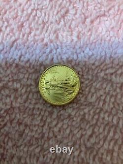 Lot De 4 1/10 Oz Gold American Eagle One Tenth Ounce $5 Coin Brilliant Bu