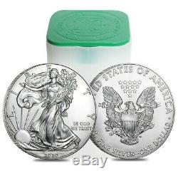 Lot De 5 2020 1 Oz D'argent American Eagle 1 $ Coin Bu