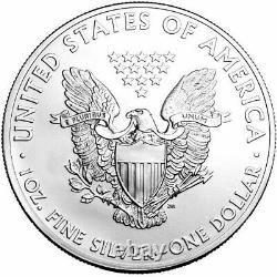 Lot De 5 2020 1 Oz Silver American Eagle $1 Coin Bu