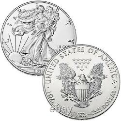 Lot De 5 2020 1 Oz Silver American Eagle $1 Coin Bu