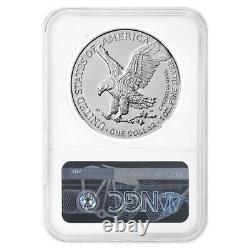 Lot De 5 2021 1 Oz Silver American Eagle Type 2 Ngc Ms 70 Er