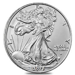 Lot De 5 2023 1 Oz Silver American Eagle $1 Coin Bu