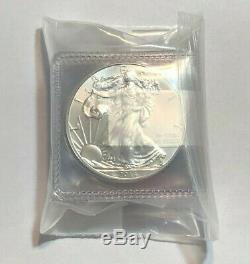 Lot De 5 Bu 1 Oz D'argent 2014 American Eagles, 1 Oz Coins. 999 En Argent Fin